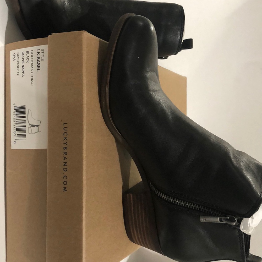 Lucky black leather Basel boot size 9 - worn once